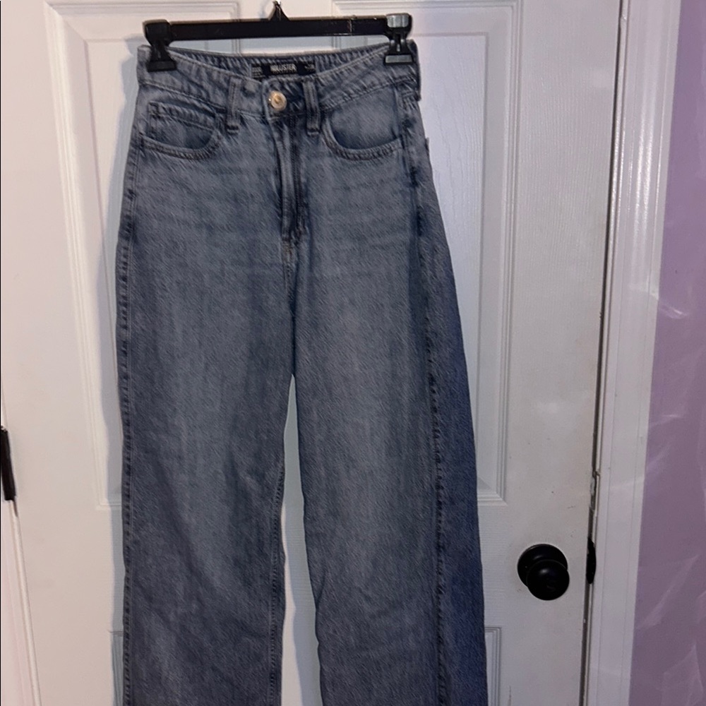Hollister Blue Straight Leg Jeans